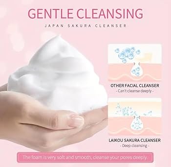 Amazon.com: Generic Japan Sakkura Foam Cleanser, Cherry